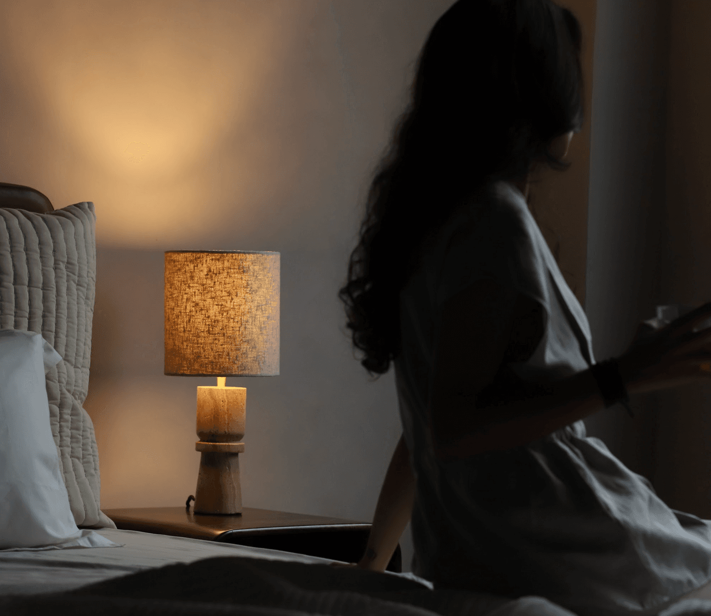 Bluebee in a bedroom setting